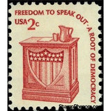 United States of America 1977 Freedom to speak out - Speaker's Stand-United States of America-StampPhenom