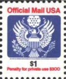 United States of America 1993 Official Mail - Stylized eagle-United States of America-StampPhenom