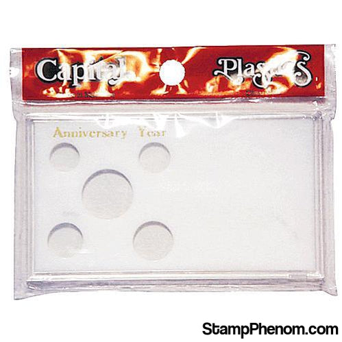 Anniversary (.50, .25, .10, .05, .01)-Capital Plastics Holders & Capsules-Capital Plastics-StampPhenom