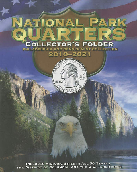 Whitman National Park Quarters Collector's Folder 2010-2021
