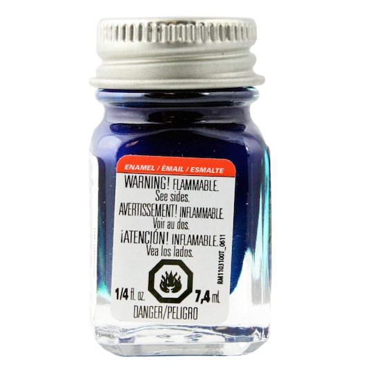 Testors® Metallic Enamel Paint, Flake Blue
