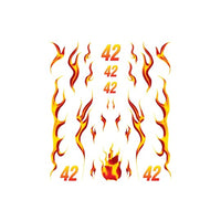 PineCar® Dry Transfer Decals, Blazin' Flames