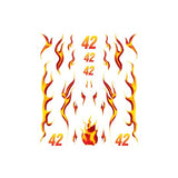 PineCar® Dry Transfer Decals, Blazin' Flames