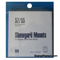 57x55 Showgard Plate Blocks and Covers (Black)-Mounts & Cutters-Showgard-StampPhenom
