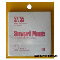 57/55 Showgard Plate Blocks and Covers (Clear)-Mounts & Cutters-Showgard-StampPhenom