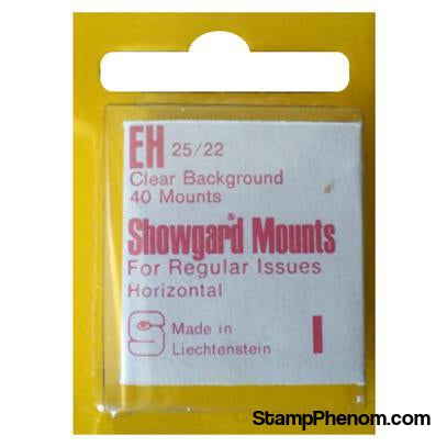 25x22mm Showgard Mounts - Pre-cut Singles (Clear)-Mounts & Cutters-Showgard-StampPhenom