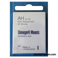 41x31mm Showgard Mounts - Pre-cut Singles (Black)-Mounts & Cutters-Showgard-StampPhenom