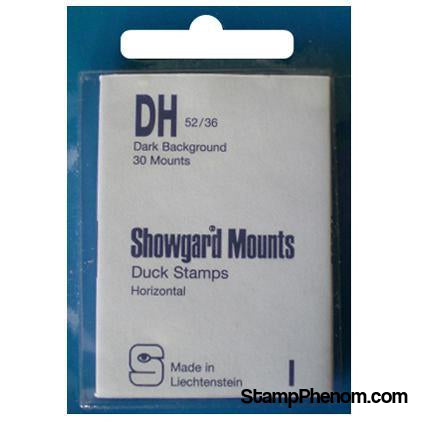 52x36mm Showgard Mounts - Pre-cut Singles (Black)-Mounts & Cutters-Showgard-StampPhenom