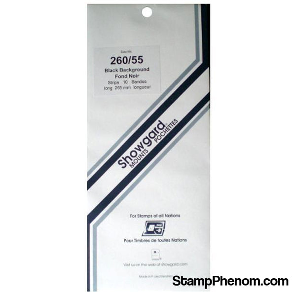 260x55 Showgard Blocks, Strips and Souvenir Sheets (Black)-Mounts & Cutters-Showgard-StampPhenom