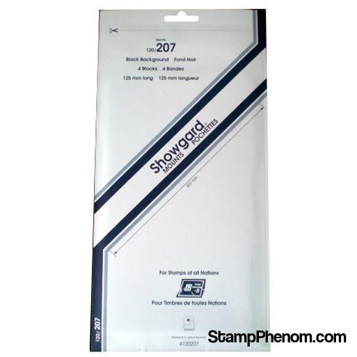 120x207 Showgard Blocks, Strips and Souvenir Sheets (Black)-Mounts & Cutters-Showgard-StampPhenom