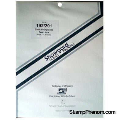 192x201 Showgard Blocks, Strips and Souvenir Sheets (Black)-Mounts & Cutters-Showgard-StampPhenom