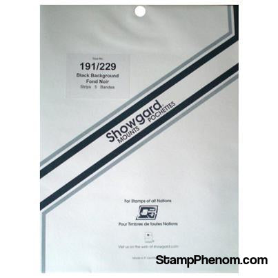 191x229 Showgard Blocks, Strips and Souvenir Sheets (Black)-Mounts & Cutters-Showgard-StampPhenom