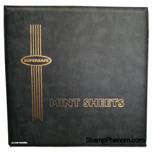Deluxe Mint Sheet Binder Only (Black)-Mint Sheets & Album-Supersafe-StampPhenom