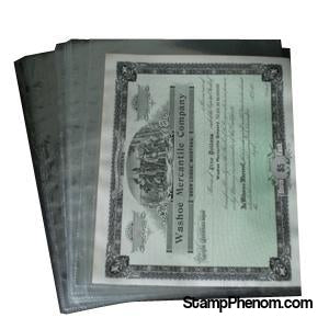 1 Pocket Archival Polyproplyene Pages, Clear-Binders & Sheets-Supersafe-StampPhenom