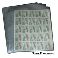 1 Pocket Mint Sheet Archival Polyproplyene Pages, Clear-Binders & Sheets-Supersafe-StampPhenom