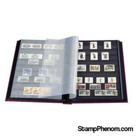 Hard Cover Stockbook with 64 Black Pages (Black )-Stockbooks-Lighthouse-StampPhenom