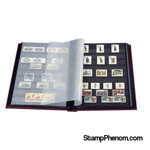 Hard Cover Stockbook with 64 Black Pages (Black )-Stockbooks-Lighthouse-StampPhenom
