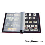 Premium Stock Books with 64 Black Pages (Blue)-Stockbooks-Lighthouse-StampPhenom