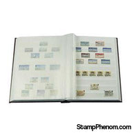 Hard Cover Stockbook with 32 White Pages (Blue)-Stockbooks-Lighthouse-StampPhenom