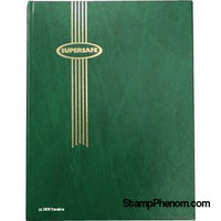 Supersafe Stockbook - 16 White Pages (Green)-Stockbooks-Supersafe-StampPhenom