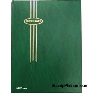 Supersafe Stockbook - 16 White Pages (Green)-Stockbooks-Supersafe-StampPhenom