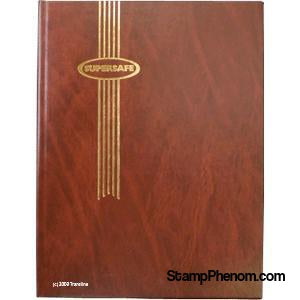 Supersafe Stockbook - 32 White Pages (Brown)-Stockbooks-Supersafe-StampPhenom