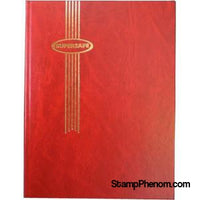 Supersafe Stockbook - 64 Black Pages (Red Padded Cover)-Stockbooks-Supersafe-StampPhenom