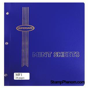 Mint Sheet File, 24 Sheet Capacity (Blue)-Mint Sheets & Album-Supersafe-StampPhenom