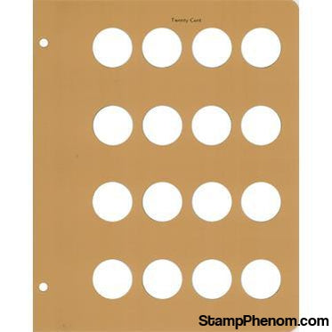 Extra Pages Twenty Cent Piece-Dansco Coin Albums-Dansco-StampPhenom