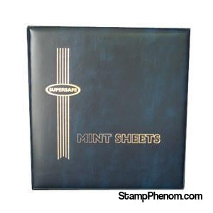 MA1 - Deluxe Mint Sheet Album, 100 Sheets (Blue)-Mint Sheets & Album-Supersafe-StampPhenom
