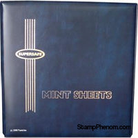 Deluxe Mint Sheet Binder Only (Blue)-Mint Sheets & Album-Supersafe-StampPhenom