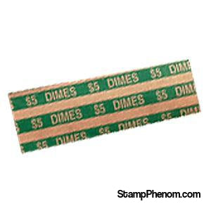 Flat Dime Coin Wrappers-Coin Wrappers & Tools-Transline-StampPhenom