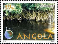 Angola 2008 Mangroves along River Chiloango-Stamps-Angola-StampPhenom