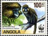 Angola 2011 Endangered Species of Apes - Cercopithecus ascanius-Stamps-Angola-StampPhenom