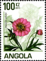Angola 2011 Peonies-Stamps-Angola-StampPhenom