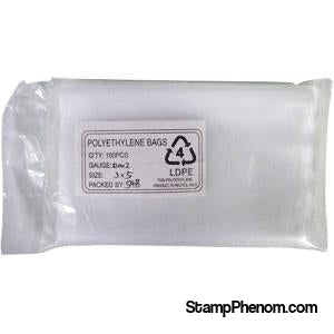 Polypropylene Bags 3x5 - 100/Pack-Poly Bags & Ziplocks-Transline-StampPhenom