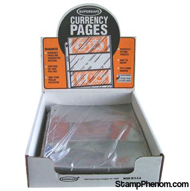 3 Pocket Pages (Archival) - Large Currency-Notebook Pages & Binders-Supersafe-StampPhenom