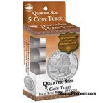 5 Round Coin Tube - Quarter-Coin Tubes-HE Harris & Co-StampPhenom