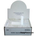 Numis Square Coin Tube -Nickel-100/bx-Coin Tubes-Numis-StampPhenom