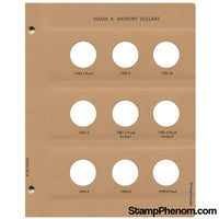 Susan B. Anthony Dollars with proof Replacement Page 2-Dansco Coin Albums-Dansco-StampPhenom