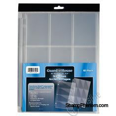Guardhouse Shield 9 Pocket Archival (10 pack) Polypropylene Pages-Notebook Pages & Binders-Guardhouse-StampPhenom