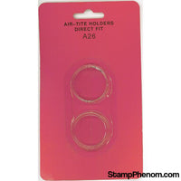 Air Tite 26mm Direct Fit Retail Packs - Small Dollar-Air-Tite Holders-Air Tite-StampPhenom