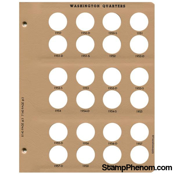 Washington Quarters with Proof Replacement Page 3-Dansco Coin Albums-Dansco-StampPhenom