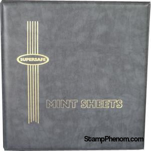 MA1 - Deluxe Mint Sheet Album, 100 Sheets (Grey)-Mint Sheets & Album-Supersafe-StampPhenom
