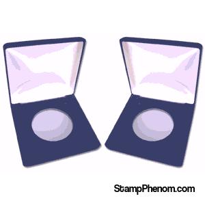 Y-65 Velvet Display Box-Display Boxes for Round Coin Holders-OEM-StampPhenom