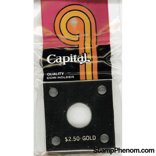 Capital Plastics 144 Coin Holder - $2.50 Gold-Capital Plastics Holders & Capsules-Capital Plastics-StampPhenom