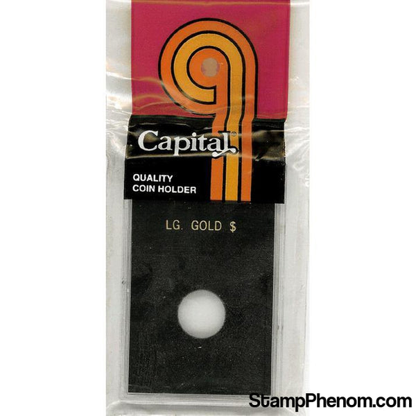Capital Plastics Caps Coin Holder - Large Gold $ (type 2&3)-Capital Plastics Holders & Capsules-Capital Plastics-StampPhenom