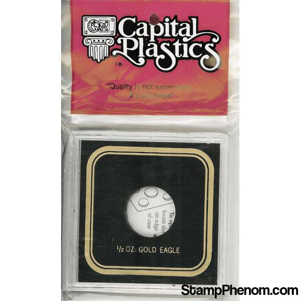 Capital Plastics VPX Coin Holder - 1/2 oz. Eagle-Capital Plastics Holders & Capsules-Capital Plastics-StampPhenom