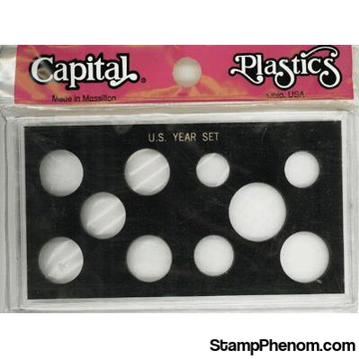 U.S. Year Set (Sacagawea $, Half, Quarters 5, Dime, Nickel, Cent)-Capital Plastics Holders & Capsules-Capital Plastics-StampPhenom