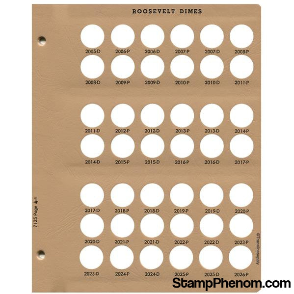 Roosevelt Dimes Replacement Page 4-Dansco Coin Albums-Dansco-StampPhenom